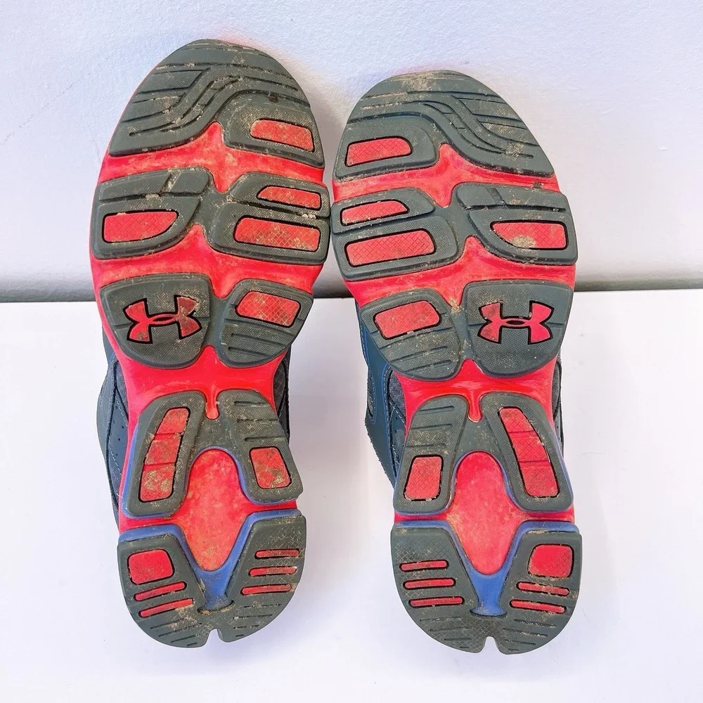 Under Armour Women's Size 8 - Youth 6.5 Gray Pink Walking Running Shoes Sneakers - Picture 7 of 8